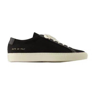 Common Projects Achilles In Canvas Trainers In Black