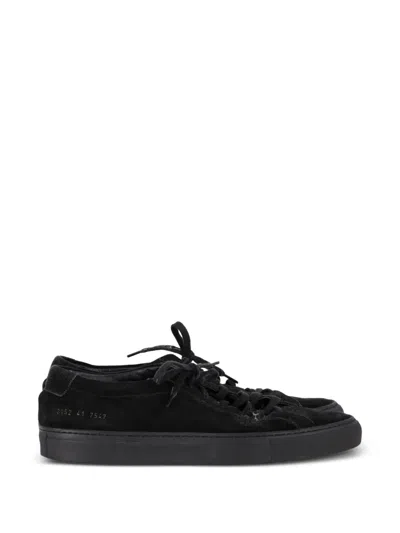 Pre-owned Common Projects Achilles Lace-up Sneakers In Black