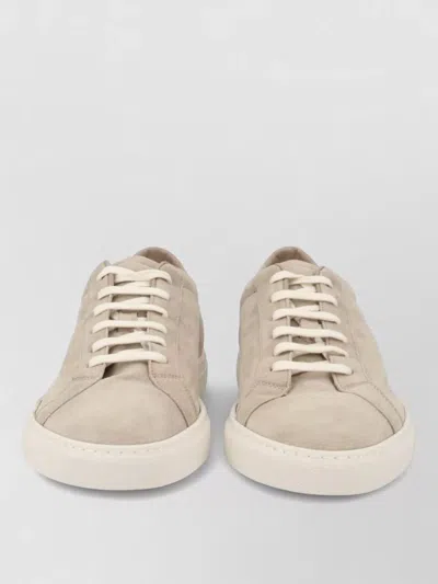 Common Projects Achilles Lace Up Suede Low Top Sneakers In Neutral