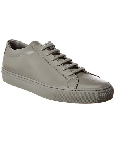 Common Projects Achilles Leather Sneaker In Gray