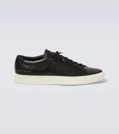Common Projects Achilles Leather Trainers In Black