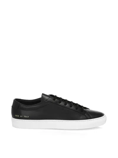 Common Projects Achilles Leather Sneakers In Black