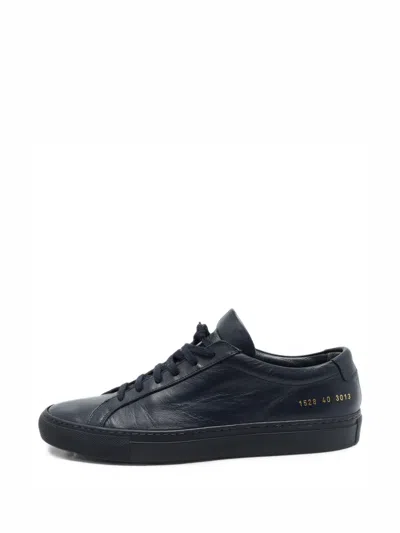 Pre-owned Common Projects Achilles Leather Sneakers In Blue