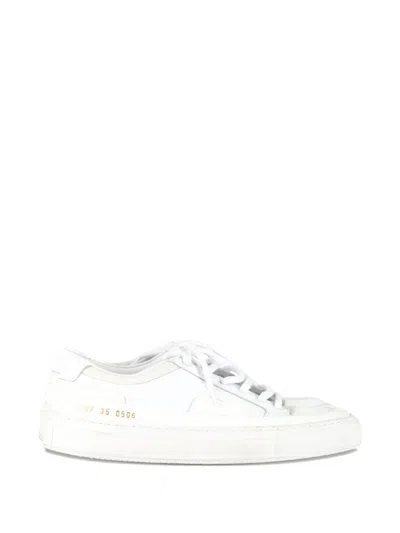 Pre-owned Common Projects Achilles Leather Sneakers In White