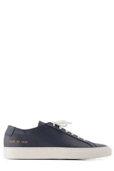 Common Projects Achilles Contrast Bumpy Sneakers In Blue