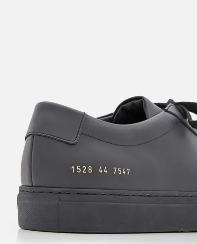 Common Projects 'achilles Low' Leather Sneakers In Black