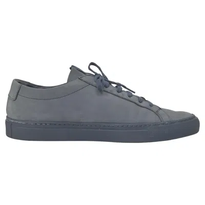 Common Projects Achilles Low Sneakers In Blue Suede In Gray