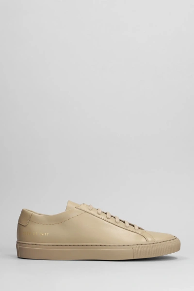 Common Projects Achilles Low Sneakers In Brown Leather