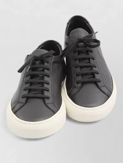 Common Projects Achilles Low Top Leather Sneakers In Black