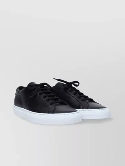 Common Projects Achilles Low-top Sneakers Contrast Sole In Black