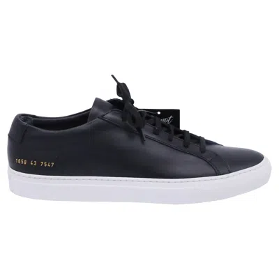 Common Projects Achilles Low-top Sneakers In Black Leather