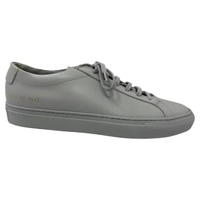 Common Projects Achilles Low-top Sneakers In Grey Calf Leather In Gray