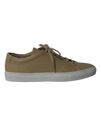 Common Projects Achilles Low Top Sneakers In Nude Leather In Beige