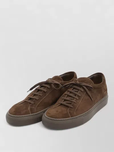 Common Projects Achilles Low Top Suede Leather Sneakers In Multi