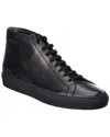 Common Projects Original Achilles High Sneakers In Black Leather In Black