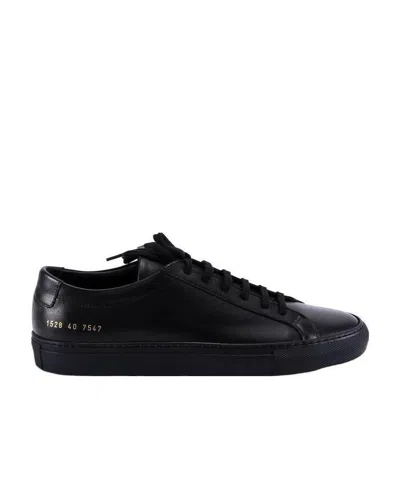 Common Projects Achilles Leather Sneakers In Black