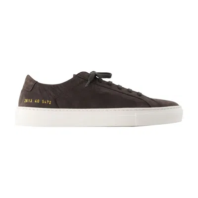 Common Projects Achilles Piuma Trainers -  - Leather - Dark Grey In Brown