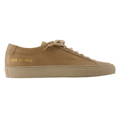 Common Projects Achilles Premium Sneakers -  - Leather - Beige In Brown