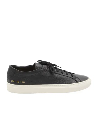 Common Projects Achilles Premium Sneakers In Black