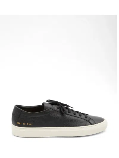 Common Projects Achilles Premium Nappa Leather Sneakers In Black