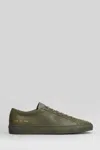 Common Projects Achilles Premium Sneakers In Green Leather In Green