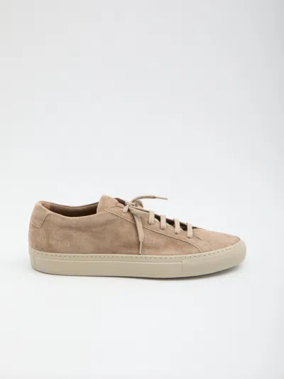 Common Projects Achilles Premium Suede Sneakers In Brown