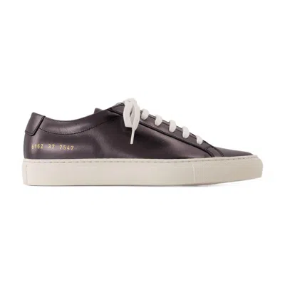 Common Projects Achilles Shiny Sneakers In Black