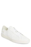 Common Projects White Solid Lace Up Sneakers In White