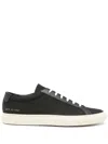 Common Projects Mens Black White Achilles Low Number-print Suede Low-top Trainers