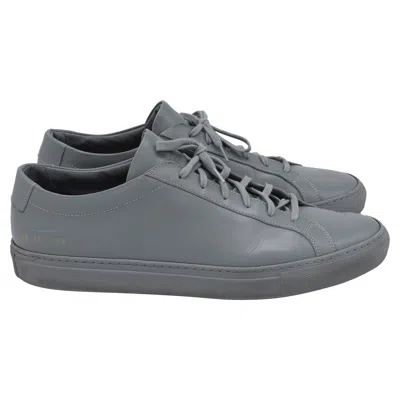 Common Projects Achilles Sneakers In Grey Leather In Gray