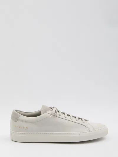 Common Projects Achilles Sneakers In Light Grey Nubuck In Multi