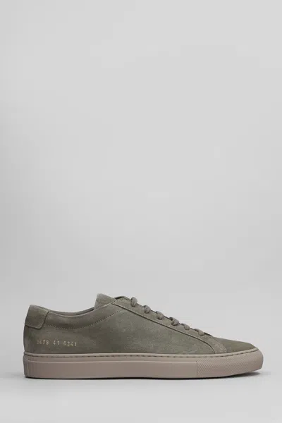 Common Projects Achilles Sneakers In Taupe Suede In Brown