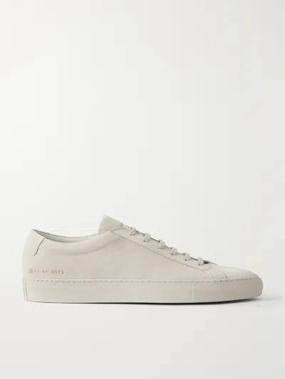 Common Projects Achilles Suede Sneakers In White