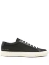 Common Projects Mens Black White Achilles Low Number-print Suede Low-top Trainers