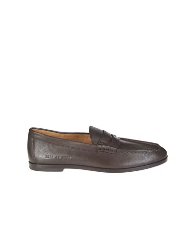 Common Projects Almond Toe Loafers In Brown
