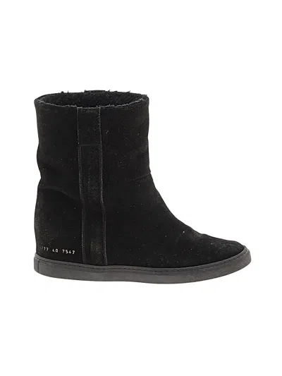 Pre-owned Common Projects Ankle Boots In Black