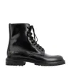 Common Projects Black Combat Lace-up Boots In Black