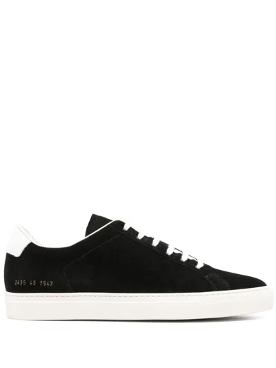 Common Projects Black Retro Sneakers In 7547 Black