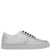 Common Projects Bball Classic Low-top Sneakers In Silver Tone