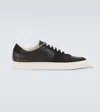 Common Projects Bball Duo Leather And Suede Sneakers In Black
