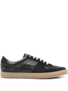 Common Projects Bball Duo Leather Sneakers In Black