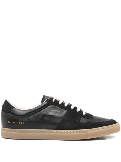 Common Projects Bball Duo Leather Sneakers In Black