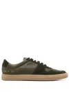 Common Projects Khaki Bball Duo Slim Sneakers In Green