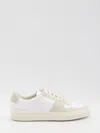 Common Projects Bball Duo Leather And Suede Sneakers In White