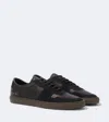 Common Projects Bball Duo Suede-trimmed Leather Sneakers In Black