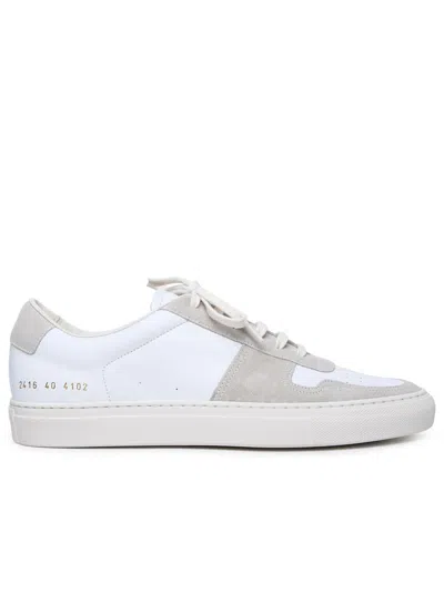 Common Projects White & Beige Bball Duo Sneakers