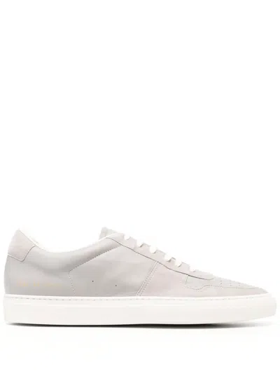 Common Projects Bball Leather Sneakers In Grey