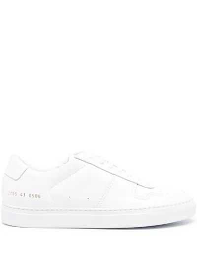 Common Projects Bball Low In Leather Sneakers In White