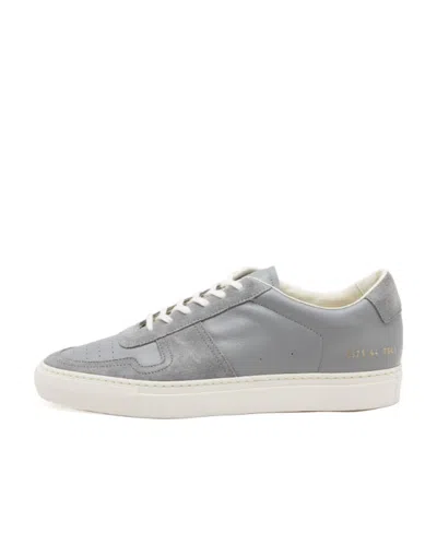 Common Projects Bball Low-top Leather Sneakers In Gray