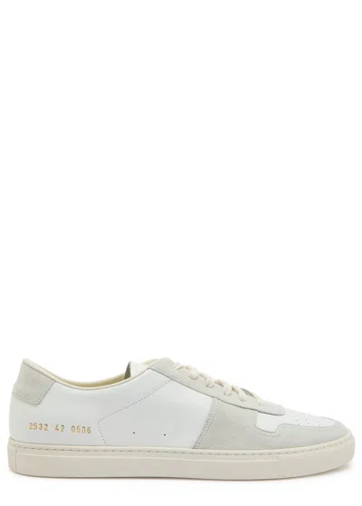 Common Projects Bball Panelled Leather Sneakers In Animal Print
